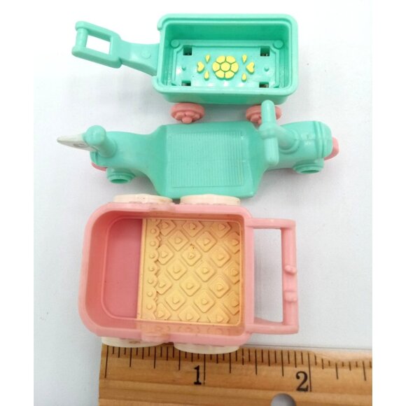 Precious Places Fisher Price Vintage Wagon Buggy Scooter Dollhouse Kids Toys - Picture 15 of 15